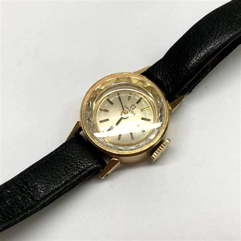 omega watches 14k gold|vintage omega 14k ladies watch.